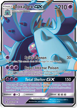 Toxapex GX (136/145) [Sun & Moon: Guardians Rising]-1