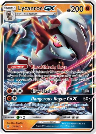 Lycanroc GX (74/145) [Sun & Moon: Guardians Rising]-1