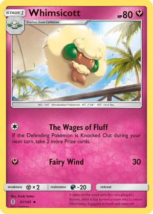 Whimsicott (91/145) [Sun & Moon: Guardians Rising]-1