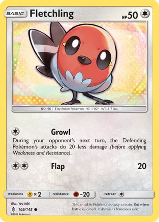 Fletchling (109/145) [Sun & Moon: Guardians Rising]-1