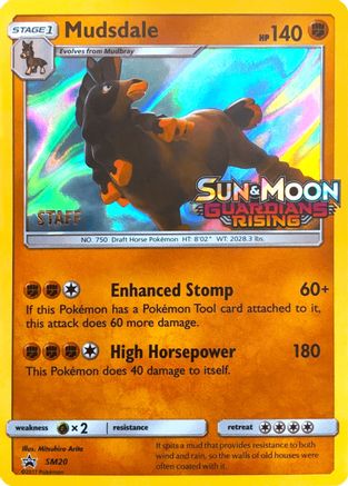 Mudsdale (SM20) (Staff Prerelease Promo) [Sun & Moon: Black Star Promos]-1