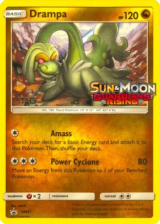 Drampa (SM21) (Staff Prerelease Promo) [Sun & Moon: Black Star Promos]-1