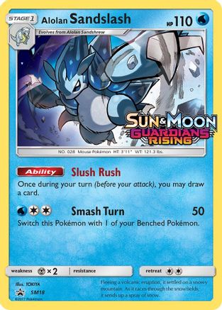 Alolan Sandslash (SM18) (Prerelease Promo) [Sun & Moon: Black Star Promos]-1