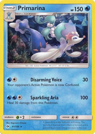 Primarina (41/149) (Theme Deck Exclusive) [Sun & Moon: Base Set]-1