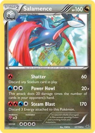 Salamence (57/108) (Theme Deck Exclusive) [XY: Roaring Skies]-1