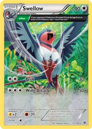 Swellow (72/108) (Theme Deck Exclusive) [XY: Roaring Skies]-1