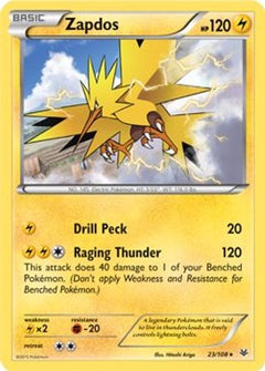 Zapdos(23/108) (Theme Deck Exclusive) [XY: Roaring Skies]-1
