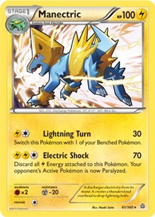 Manectric (61/160) (Theme Deck Exclusive) [XY: Primal Clash]-1