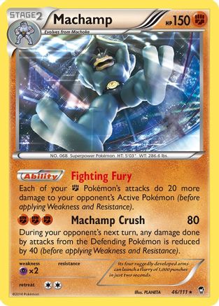 Machamp (42/83) (Theme Deck Exclusive) [XY: Furious Fists]-1