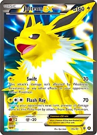 Jolteon EX (28a/83) (Alternate Art Promo) [XY: Generations]-1