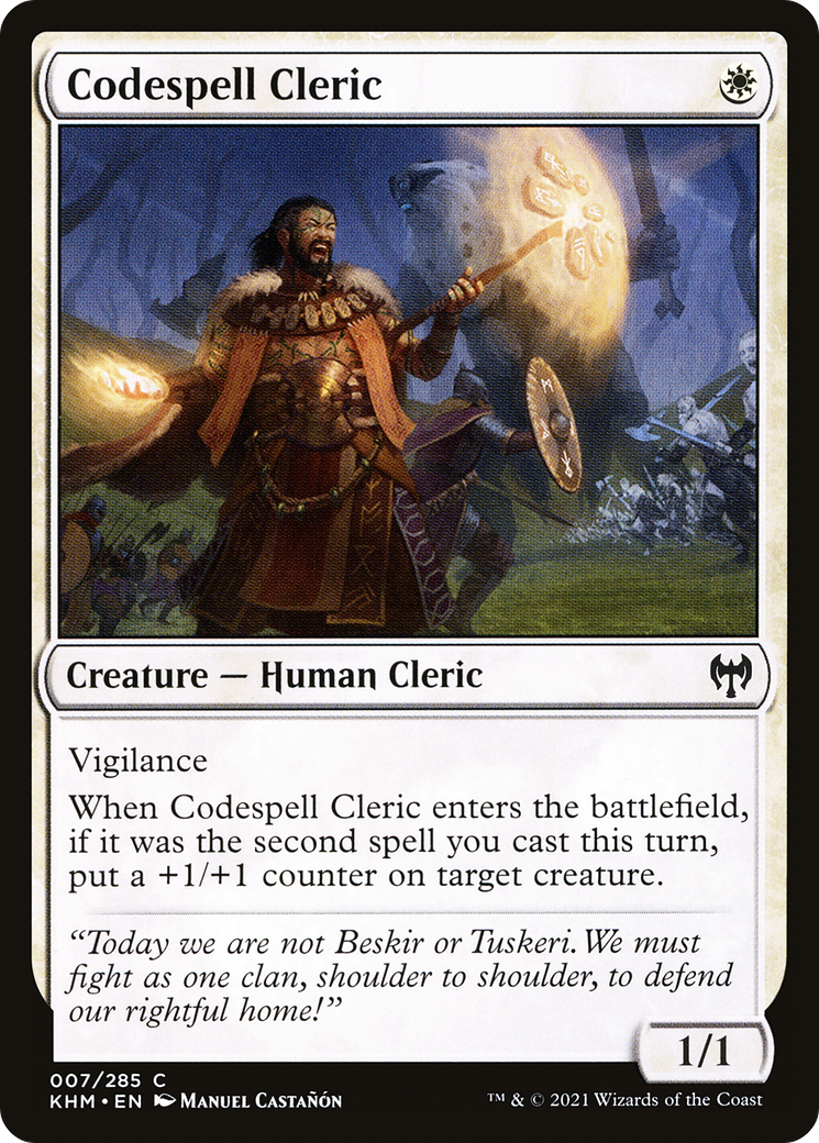 Codespell Cleric [Kaldheim]-1