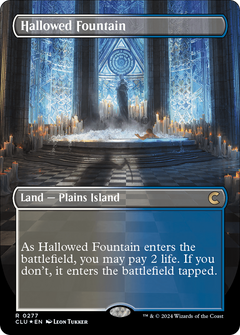 Hallowed Fountain (Borderless) [Ravnica: Clue Edition]-1