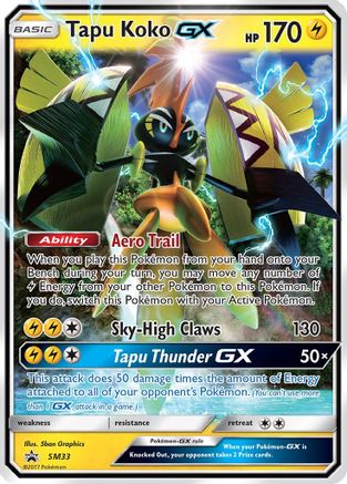 Tapu Koko GX (SM33) [Sun & Moon: Black Star Promos]-1