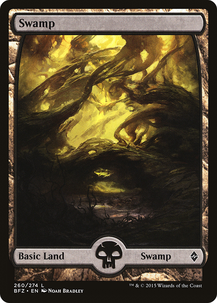 Swamp (260) (Full Art) [Battle for Zendikar]-1