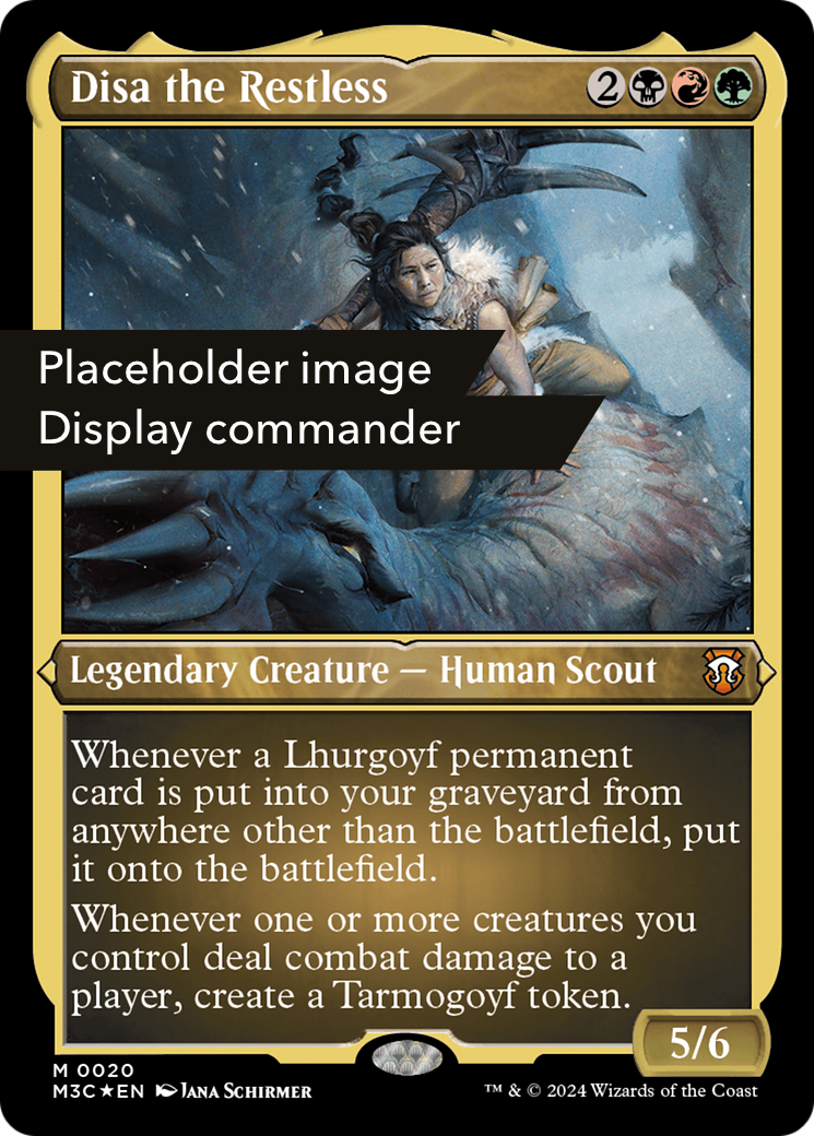 Disa the Restless (Display Commander) (Ripple Foil) - Thick Stock (M3C-148) - Modern Horizons 3 Commander-1