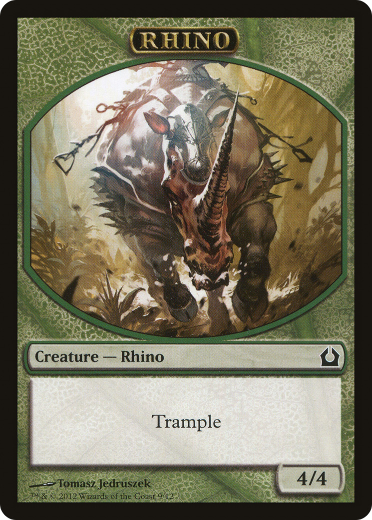Rhino Token [Return to Ravnica Tokens]-1
