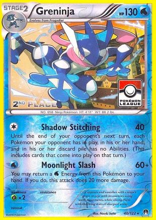 Greninja (40/122) (League Promo 2nd Place) [XY: BREAKpoint]-1
