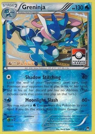 Greninja (40/122) (League Promo 4th Place) [XY: BREAKpoint]-1
