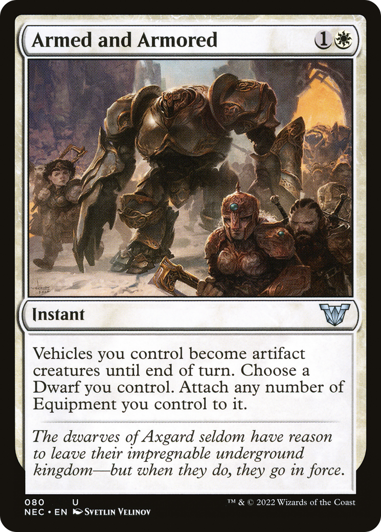 Armed and Armored [Kamigawa: Neon Dynasty Commander]-1