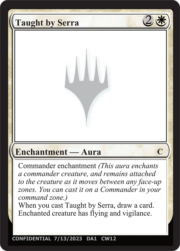 Taught by Serra (UNK-CW12) - Unknown Event-1