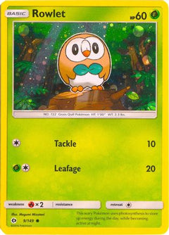 Rowlet (9/149) (Cosmos Holo) [Sun & Moon: Base Set]-1