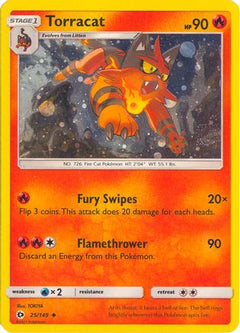 Torracat (25/149) (Cosmos Holo) [Sun & Moon: Base Set]-1