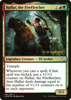 Hallar, the Firefletcher [Dominaria Prerelease Promos]-1