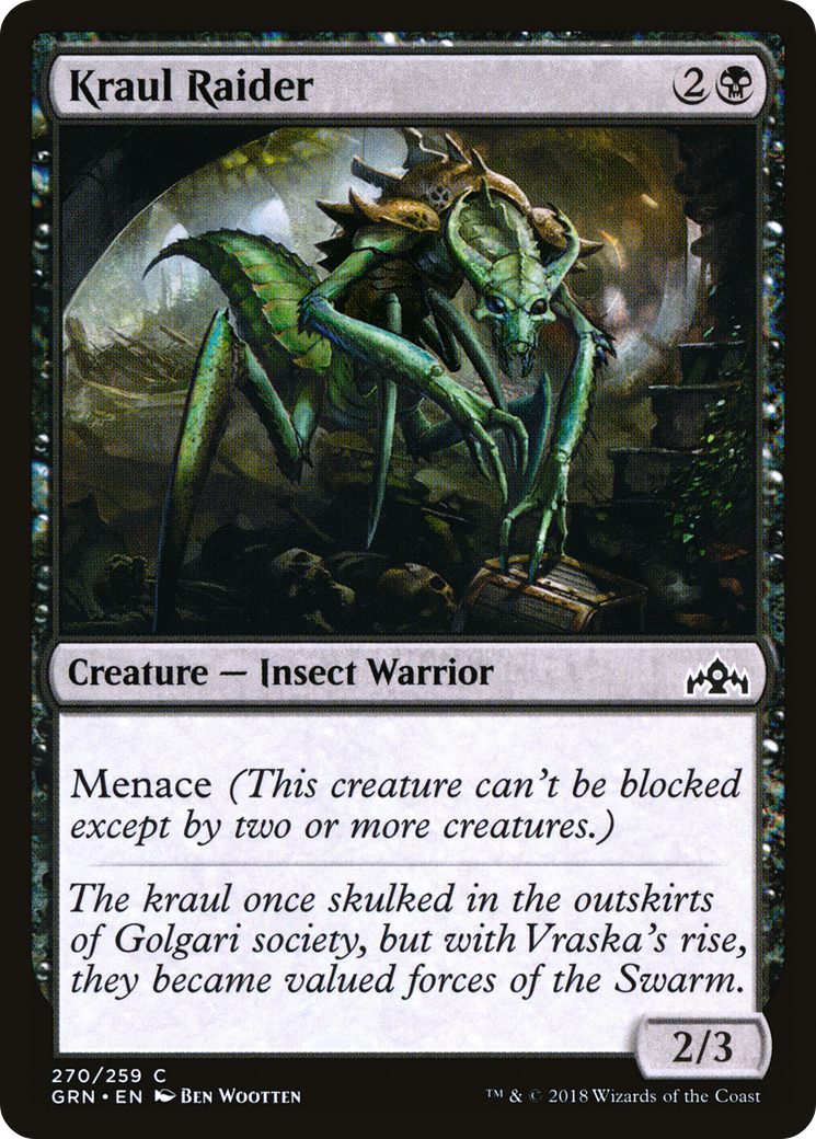 Kraul Raider (GRN-270) - Guilds of Ravnica Foil-1