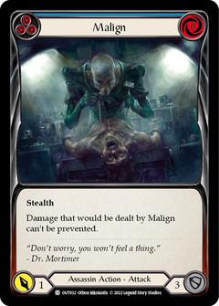 Malign (Blue) [OUT032] (Outsiders)  Rainbow Foil-2