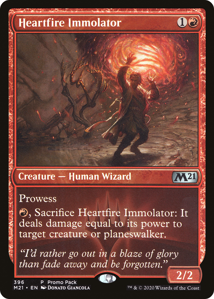 Heartfire Immolator (Promo Pack) [Core Set 2021 Promos]-1