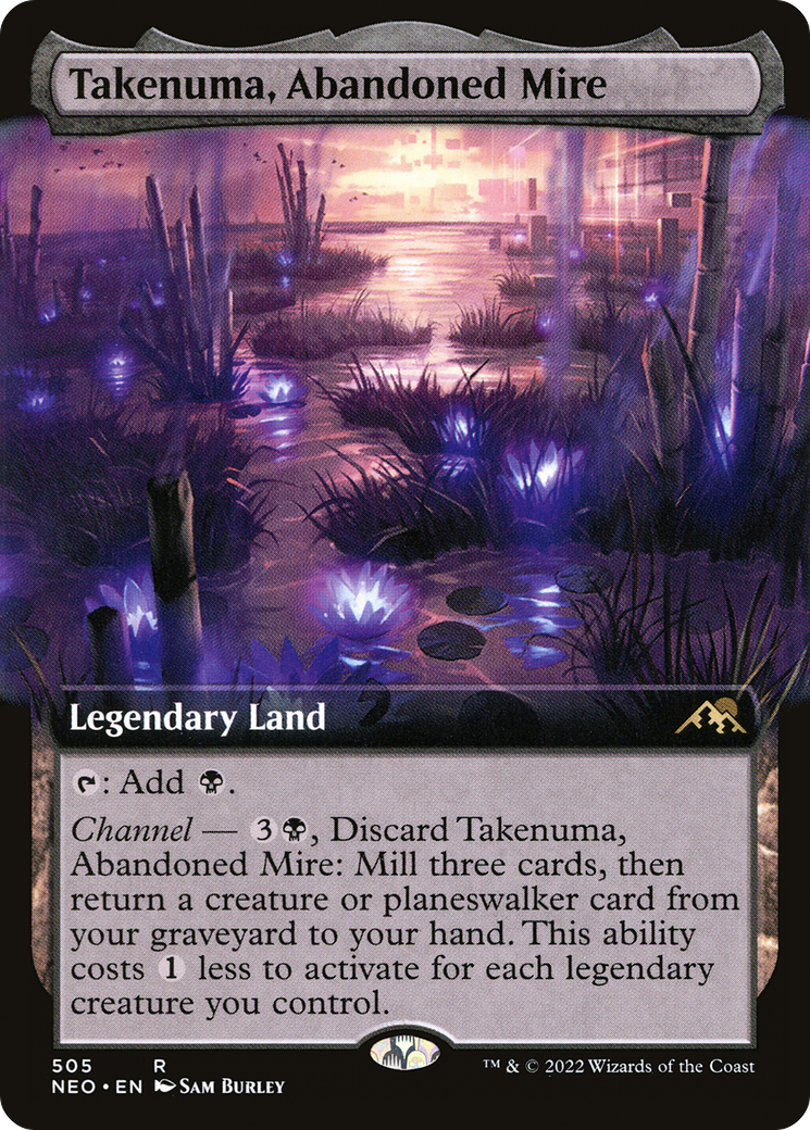 Takenuma, Abandoned Mire (Extended Art) [Kamigawa: Neon Dynasty]-1