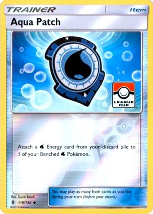 Aqua Patch (119/145) (League Promo) [Sun & Moon: Guardians Rising]-1
