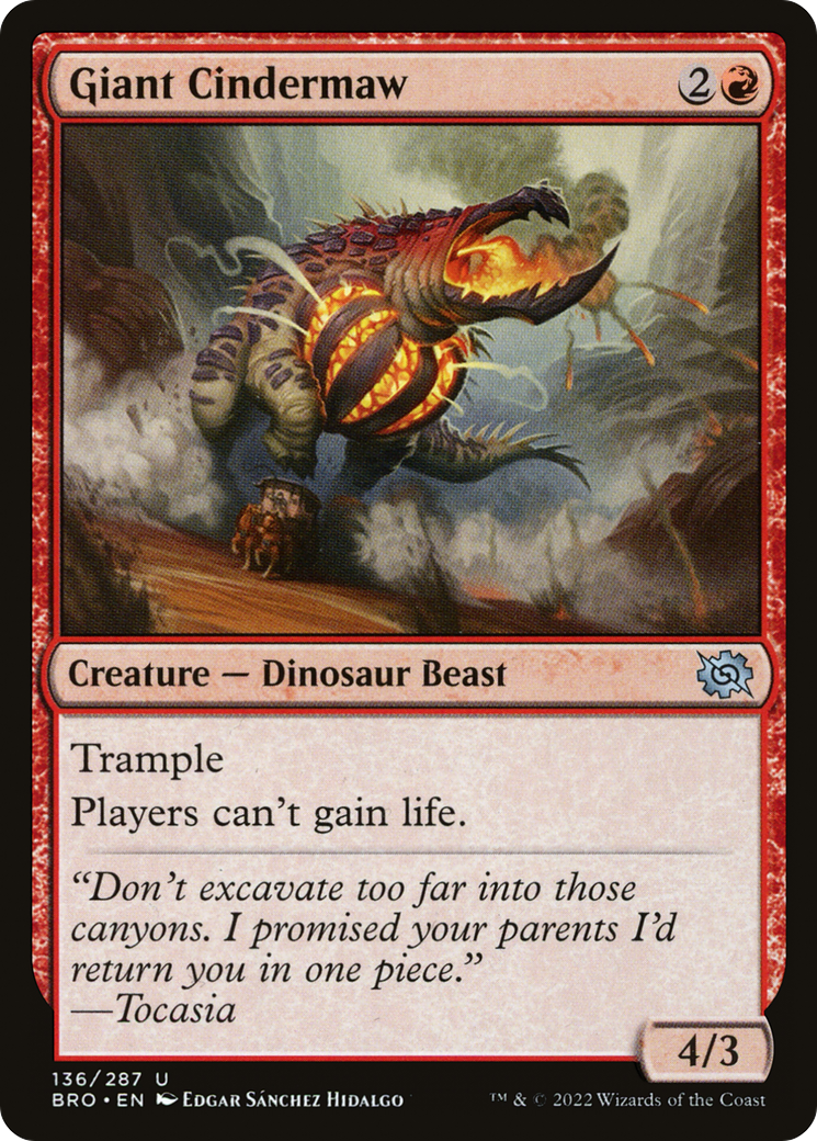 Giant Cindermaw [The Brothers' War]-1