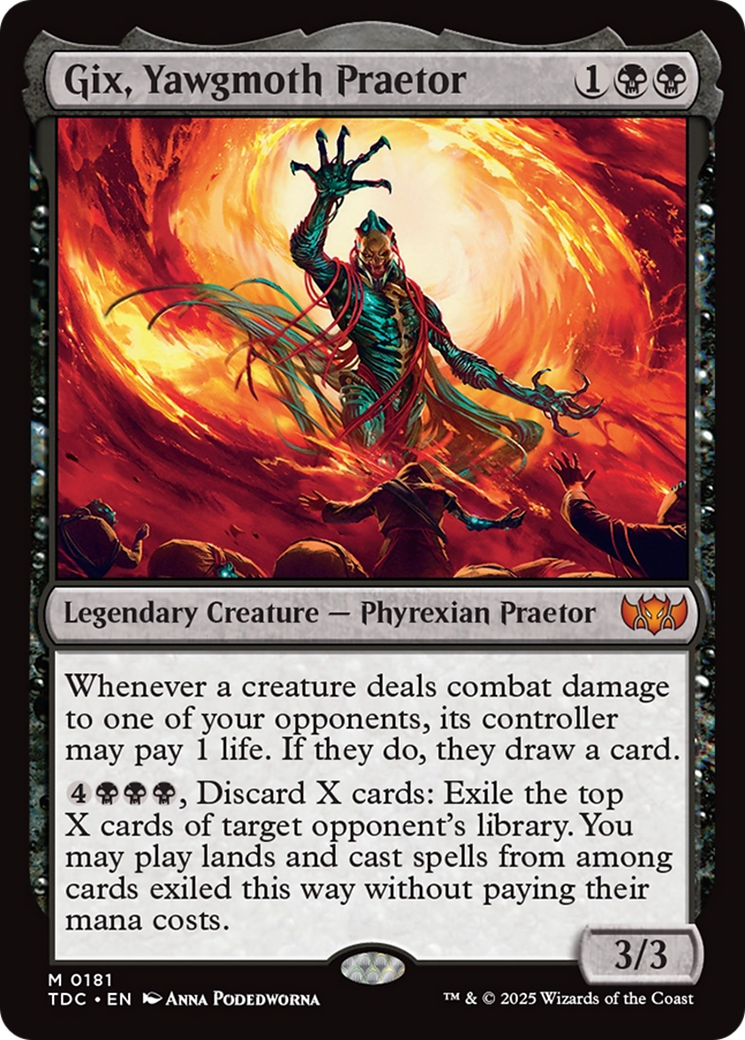 Gix, Yawgmoth Praetor [Tarkir: Dragonstorm Commander]-1