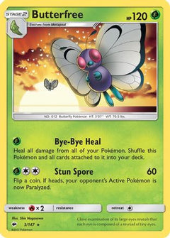 Butterfree (3/147) [Sun & Moon: Burning Shadows]-1