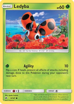 Ledyba (9/147) [Sun & Moon: Burning Shadows]-1