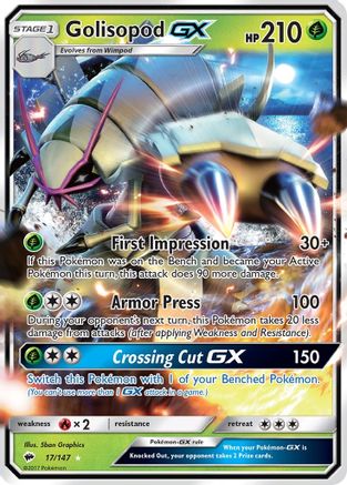 Golisopod GX (17/147) [Sun & Moon: Burning Shadows]-1