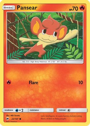 Pansear (22/147) [Sun & Moon: Burning Shadows]-1