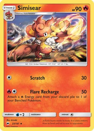 Simisear (23/147) [Sun & Moon: Burning Shadows]-1