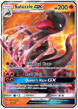 Salazzle GX (25/147) [Sun & Moon: Burning Shadows]-1