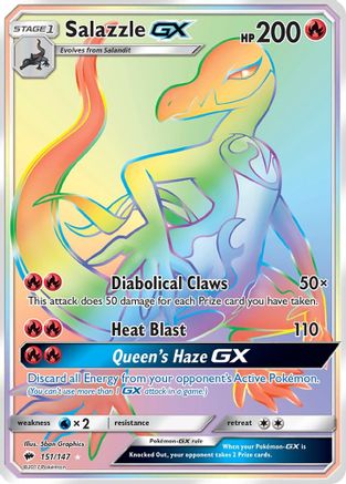 Salazzle GX (151/147) [Sun & Moon: Burning Shadows]-1