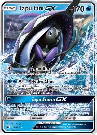 Tapu Fini GX (39/147) [Sun & Moon: Burning Shadows]-1