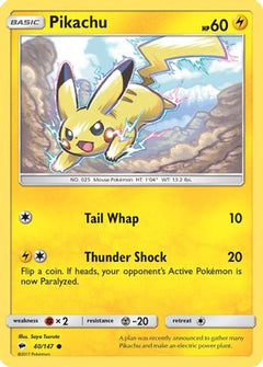 Pikachu (40/147) [Sun & Moon: Burning Shadows]-1