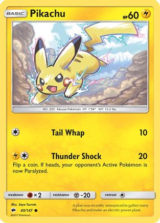 Pikachu (40/147) [Sun & Moon: Burning Shadows]-1