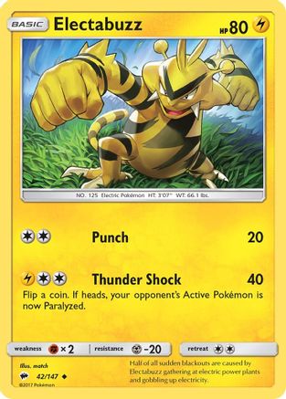 Electabuzz (42/147) [Sun & Moon: Burning Shadows]-1