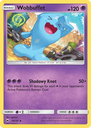 Wobbuffet (49/147) [Sun & Moon: Burning Shadows]-1