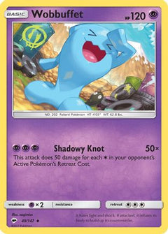 Wobbuffet (49/147) [Sun & Moon: Burning Shadows]-1