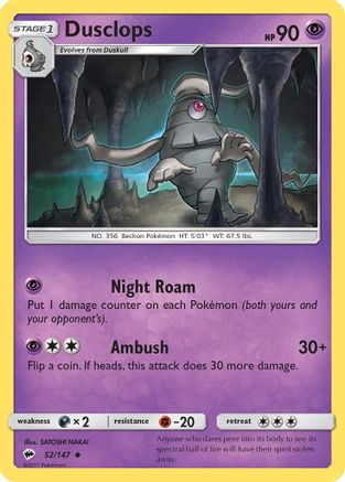 Dusclops (52/147) [Sun & Moon: Burning Shadows]-1