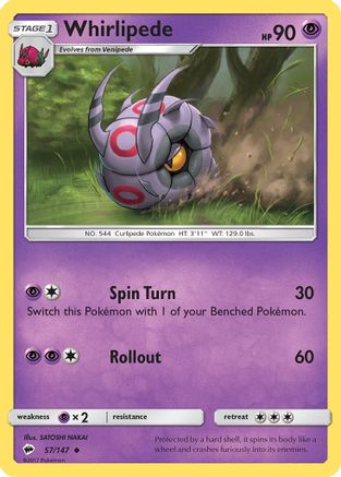 Whirlipede (57/147) [Sun & Moon: Burning Shadows]-1