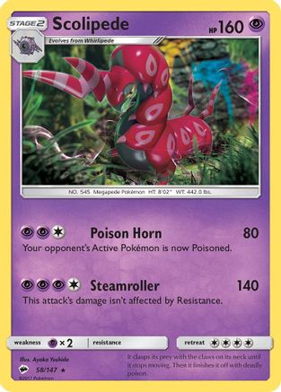 Scolipede (58/147) [Sun & Moon: Burning Shadows]-1